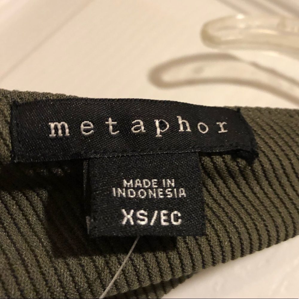 METAPHOR olive green tank dress - Picture 4 of 5